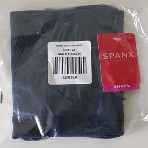 Spanx everyday power brief - navy blue 2x